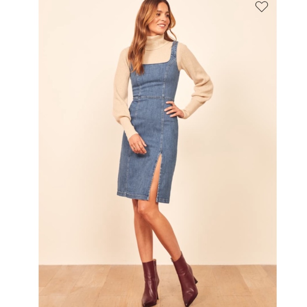 Reformation Joella Pinafore Dress